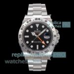 N+ Factory Super Clone Rolex Explorer II 42 Black Dial Stainless Steel Watch Swiss 3285 